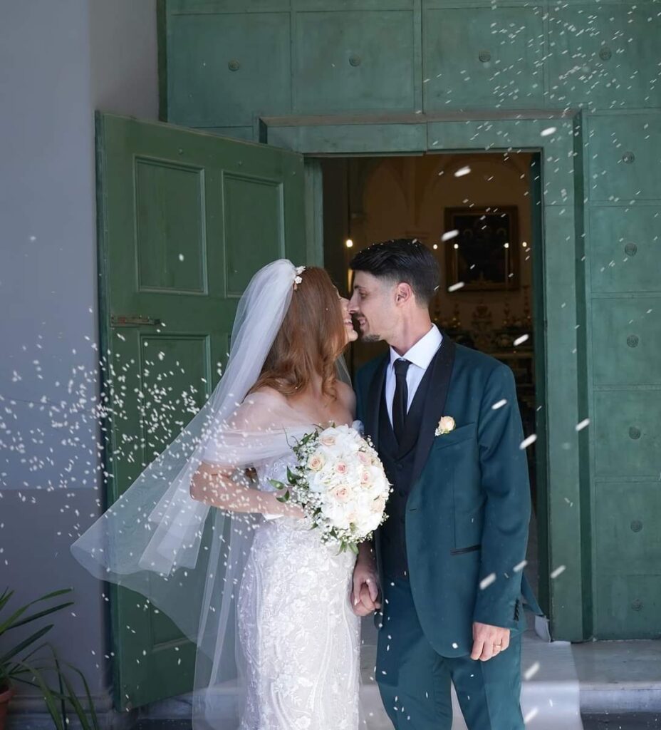 Sposa Atelier Carol nel giorno del suo matrimonio