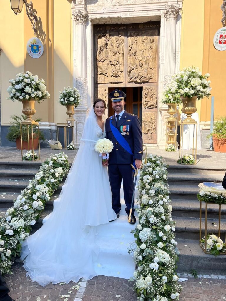 Sposa Atelier Carol nel giorno del suo matrimonio
