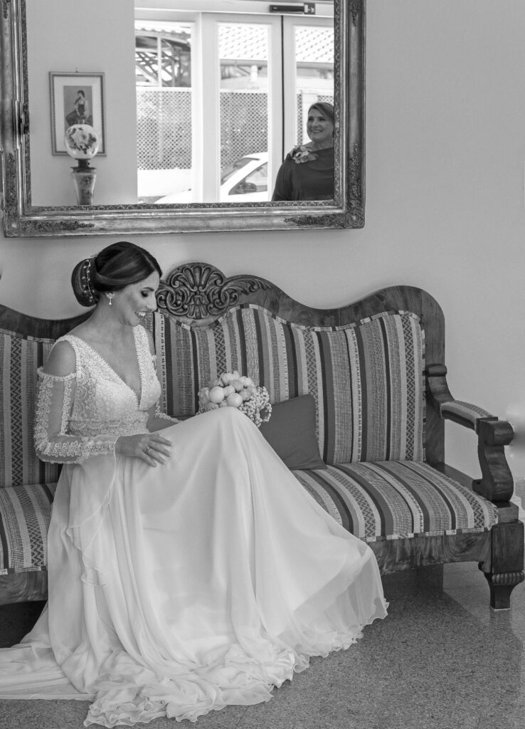 Sposa Atelier Carol nel giorno del suo matrimonio