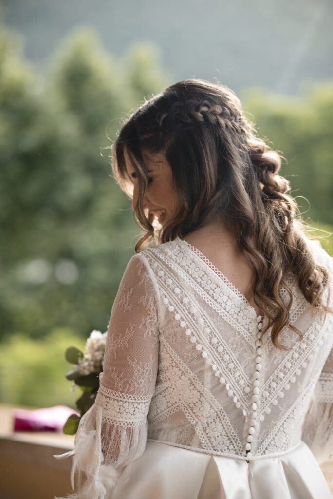 Sposa Atelier Carol nel giorno del suo matrimonio